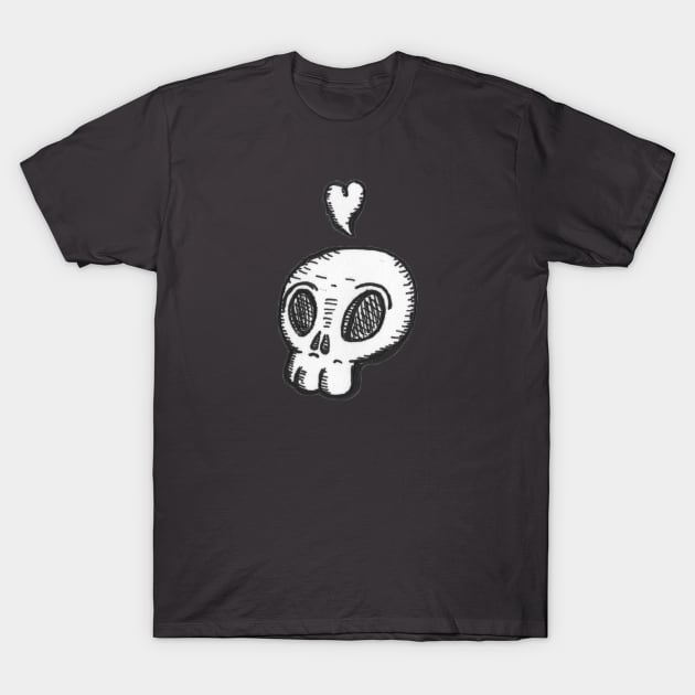 Skull Love T-Shirt by dumbgoblin